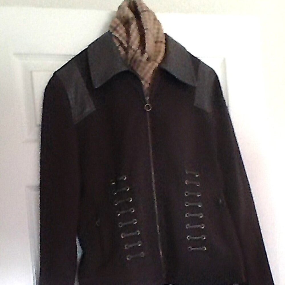 Closet Close-out Absolu Paris dark chocolate light jacket 4/6w/FREE Alpaca scarf